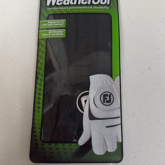 Men’s FootJoy WeatherSof Golf Glove Cadet Med. Large Black New - Picture 4 of 6